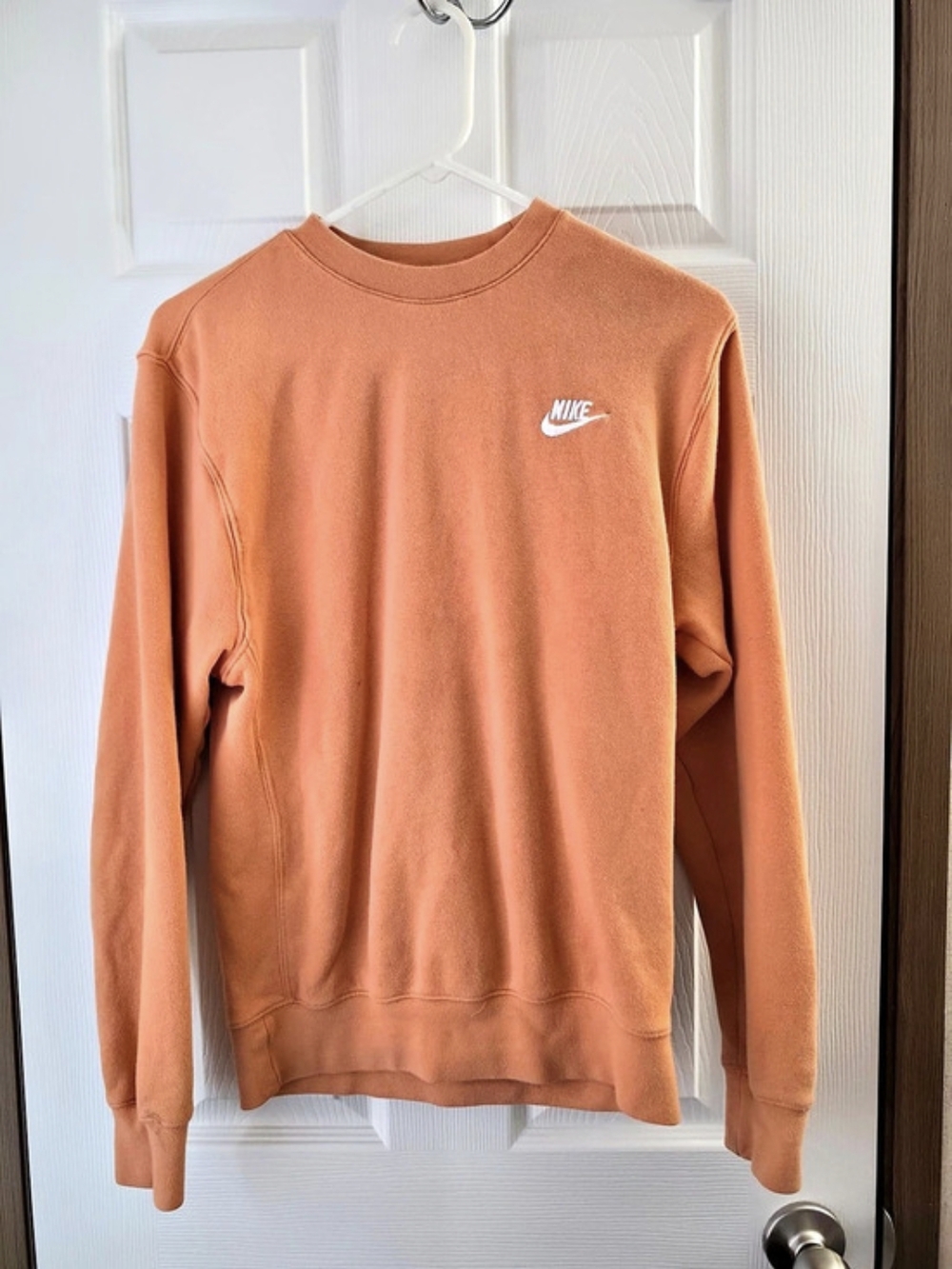 Nike Fleece Sweatshirt in Orange Size XS